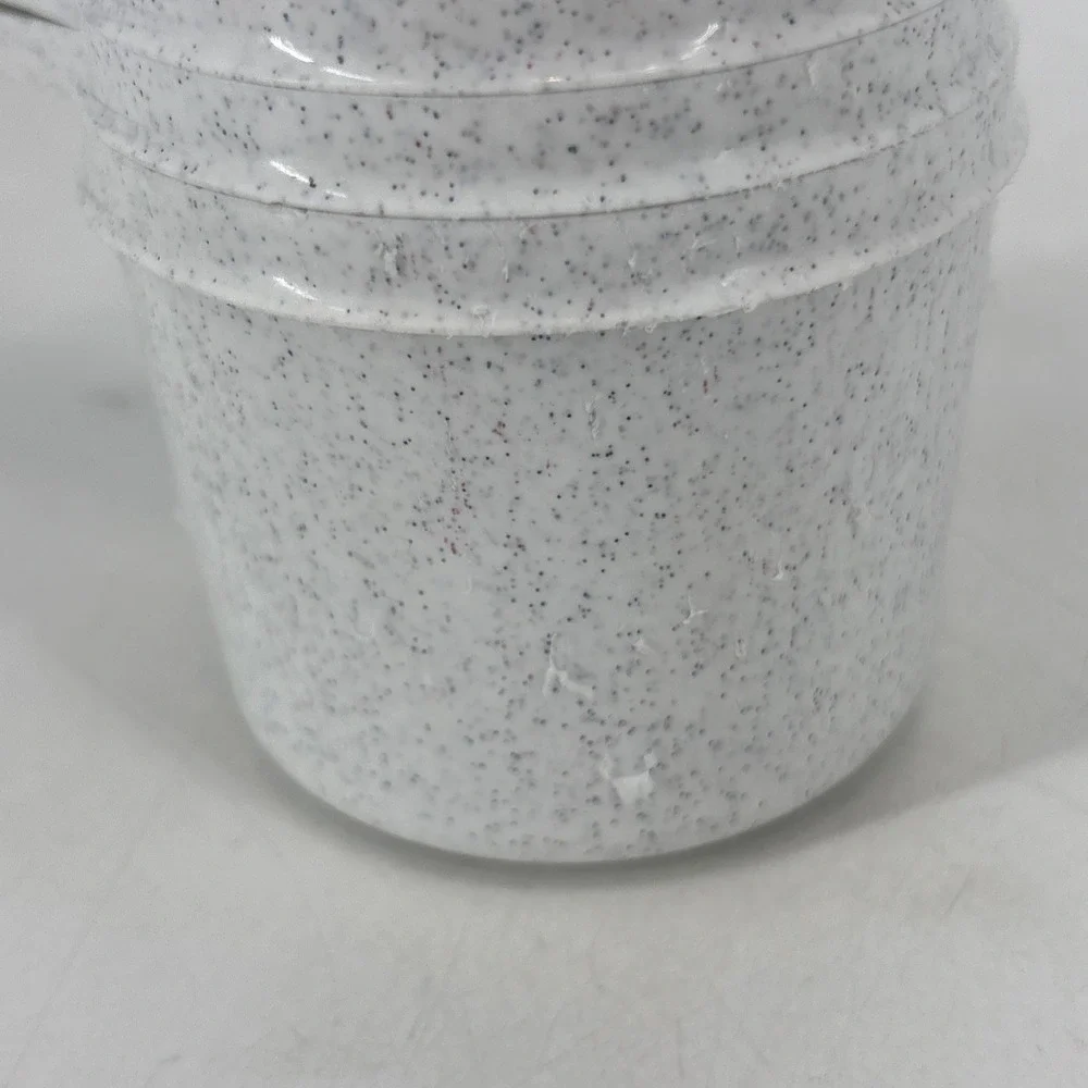 Set of 6‎ Vintage Tupperware Nesting Measuring Cups White/Gray Speckled
